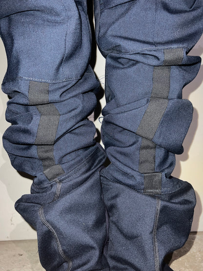 DECONSTRUCTED COMBAT PANT IN POLICE NAVY BLUE