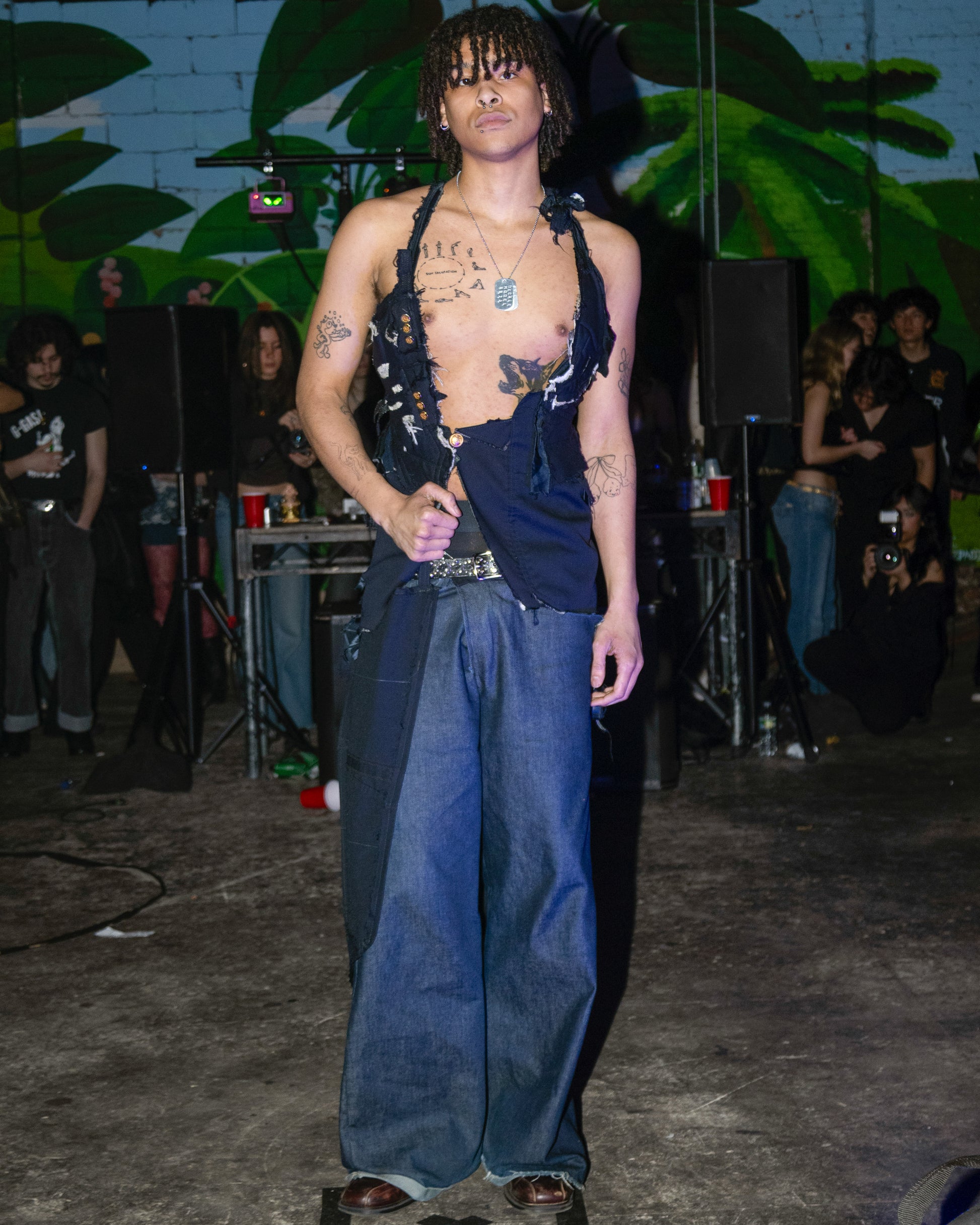 "NIGHT'S CAVALRY" TOP AND HALF SKIRT