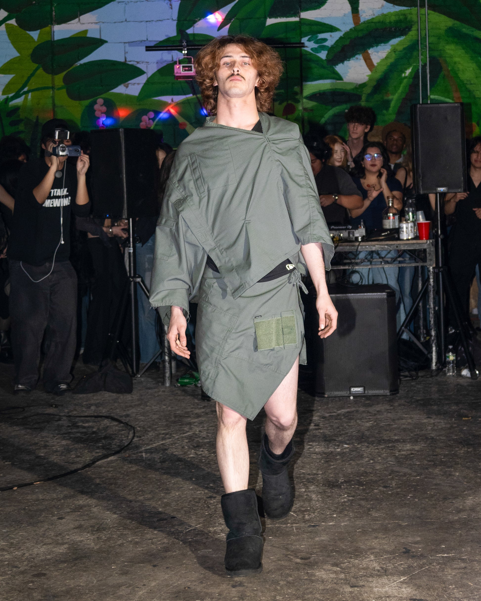 "SCION" PONCHO AND SARONG