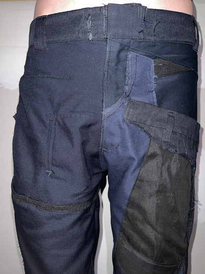 DECONSTRUCTED COMBAT PANT IN POLICE NAVY BLUE