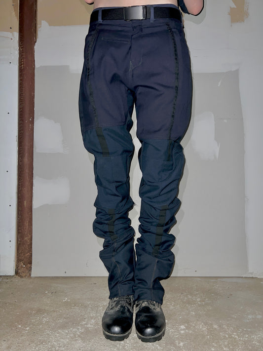 DECONSTRUCTED COMBAT PANT IN POLICE NAVY BLUE