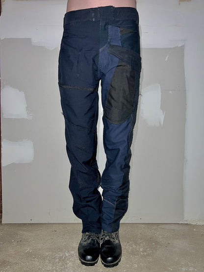 DECONSTRUCTED COMBAT PANT IN POLICE NAVY BLUE