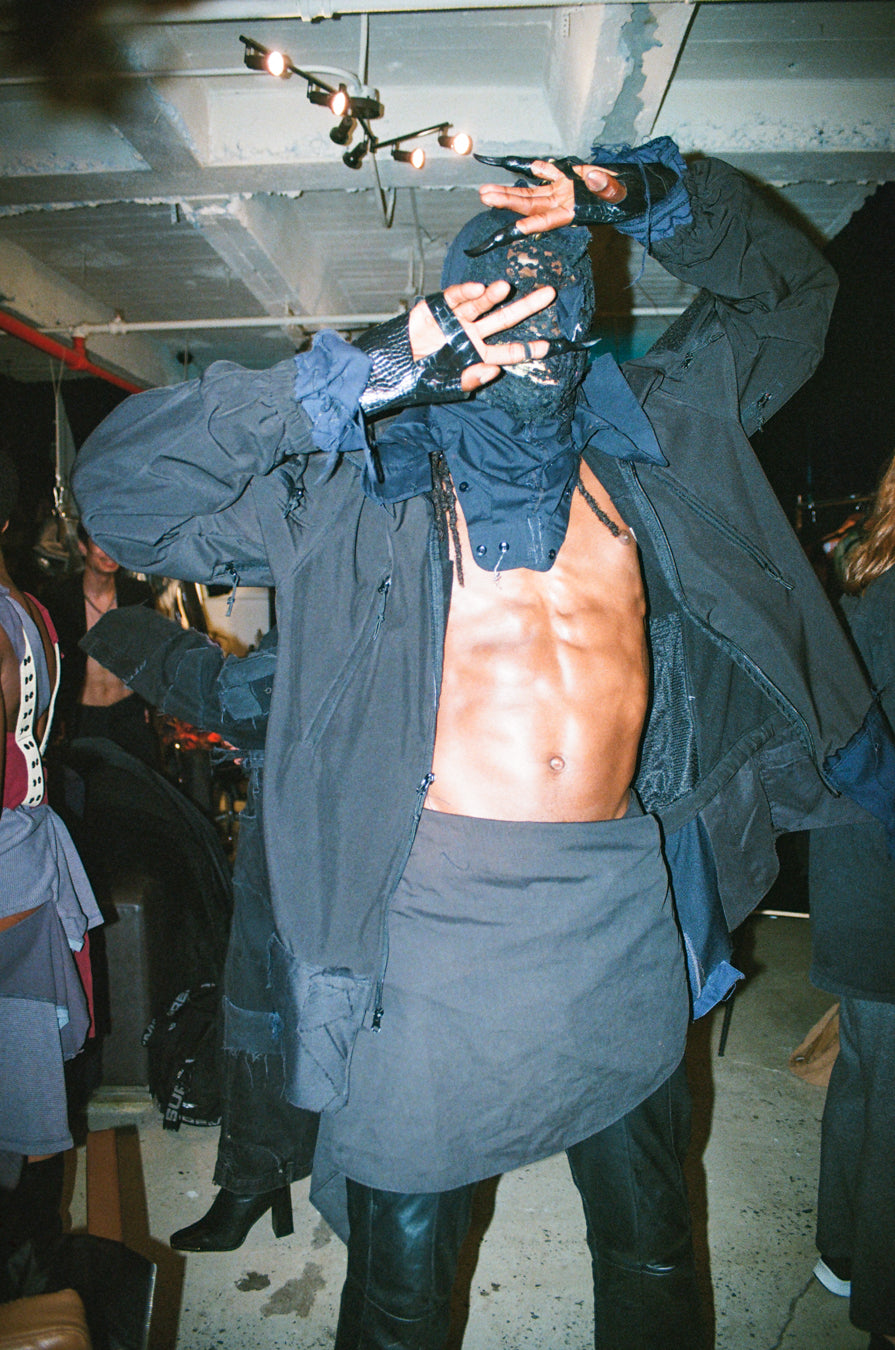 "SHADOW SUNFLOWER" MASK AND JACKET