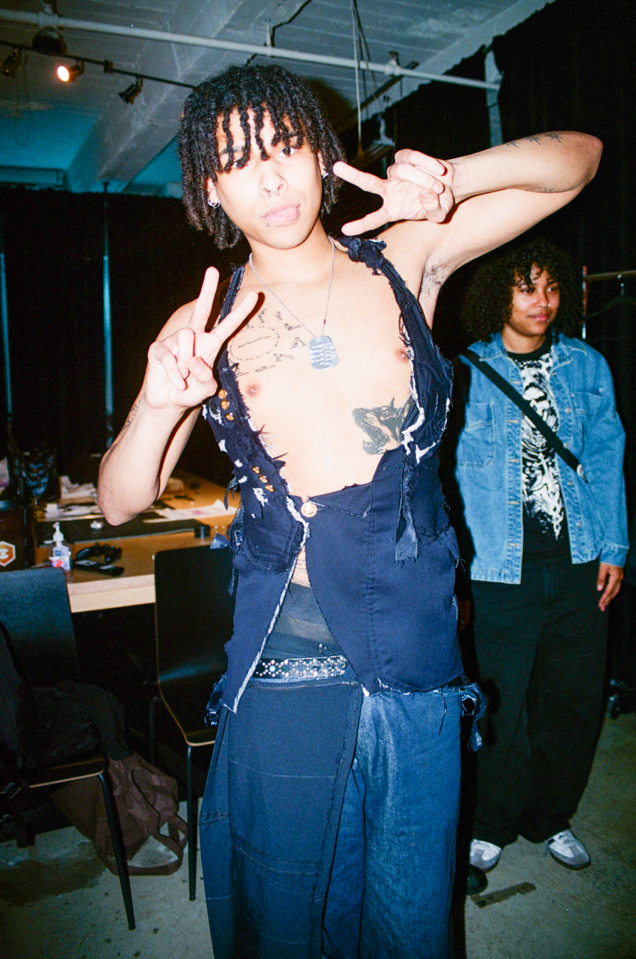 "NIGHT'S CAVALRY" TOP AND HALF SKIRT